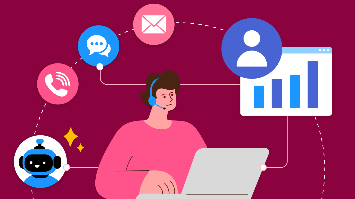 Salesforce Agentforce Contact Center interface showing unified CRM data and AI agent handoff