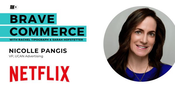 Nicolle Pangis, VP of UCAN advertising at Netflix, speaking on a panel.