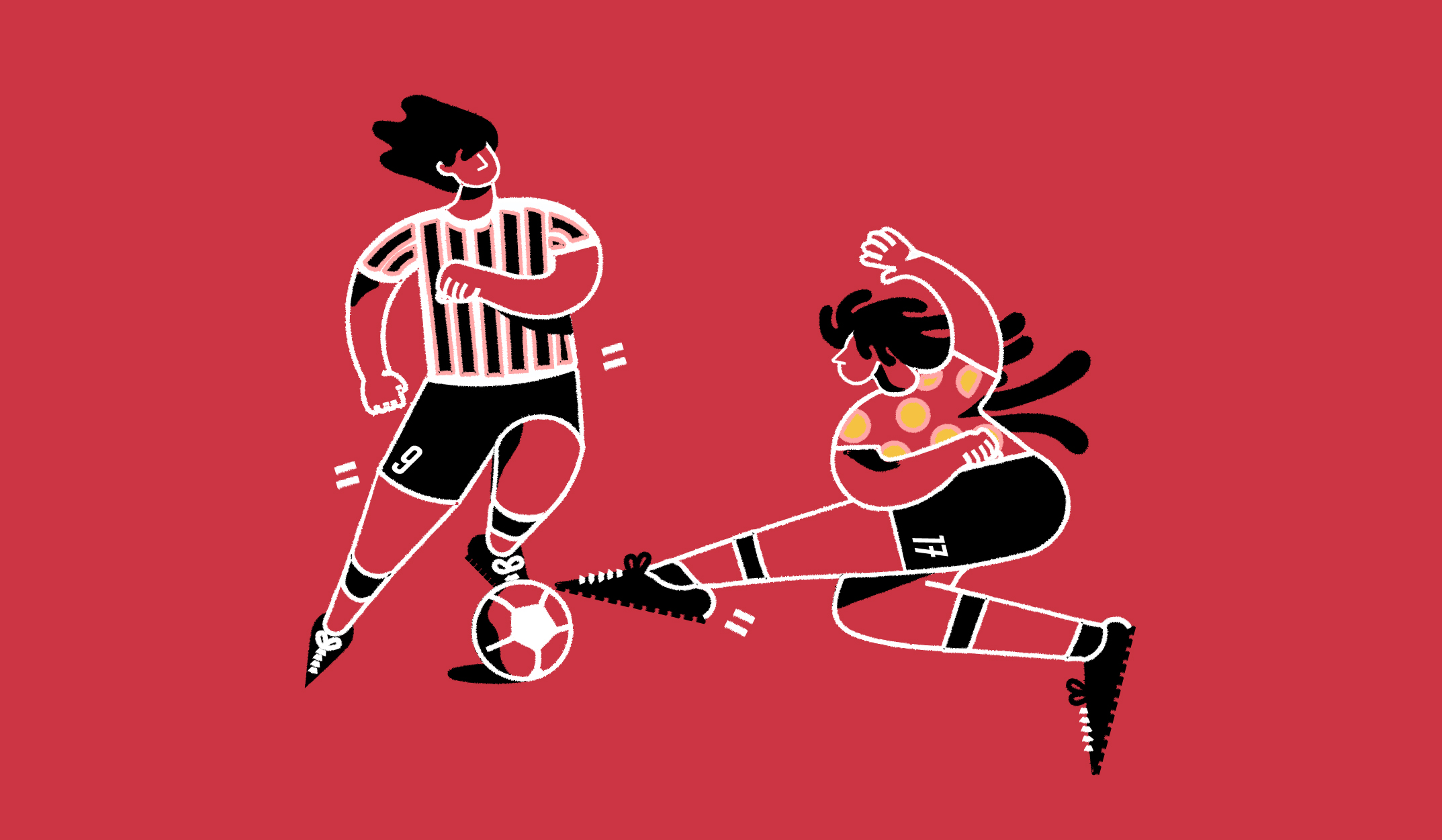 A graphic representing financial charts and sports equipment overlapping, symbolizing the intersection of sports and business.