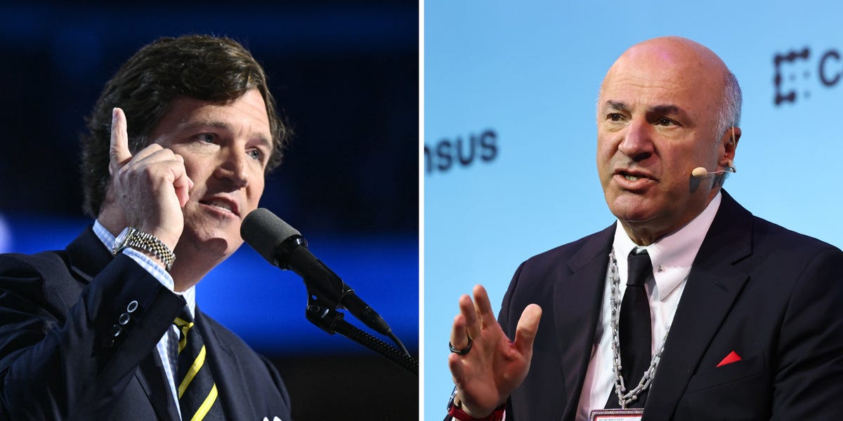 Kevin O'Leary speaking animatedly, with a hint of a smirk.