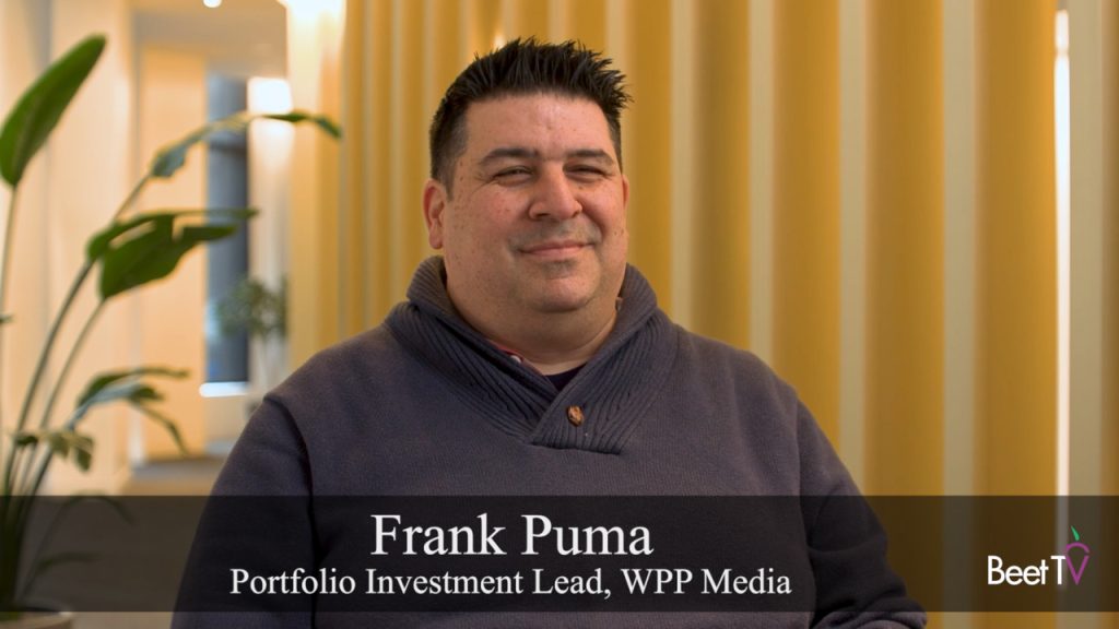 Frank Puma, WPP Media Portfolio Investment Lead, speaking in a video interview.