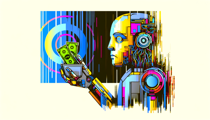 A stylized image representing a complex network of interconnected gears and circuits with a shining, simple interface overlaid.