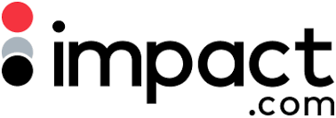 Conceptual image showing interconnected nodes representing a global network, with the logos of Rakuten and impact.com prominently displayed.