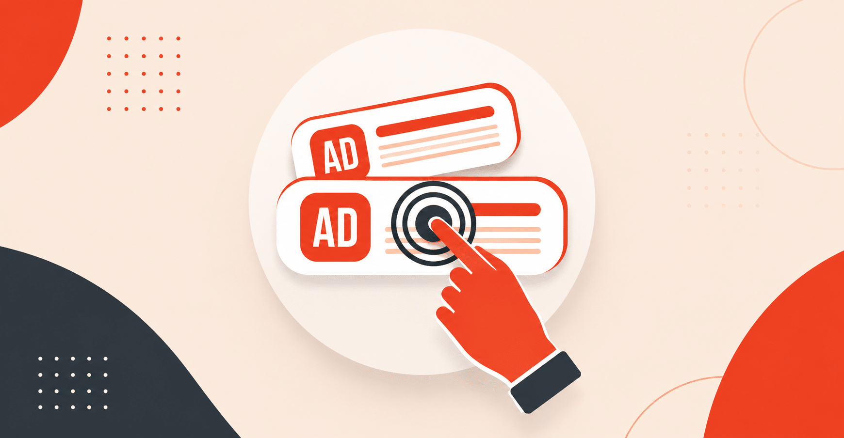 A complex web of interconnected digital touchpoints with a highlighted last click, contrasted with a broader, less defined network representing AI influence.