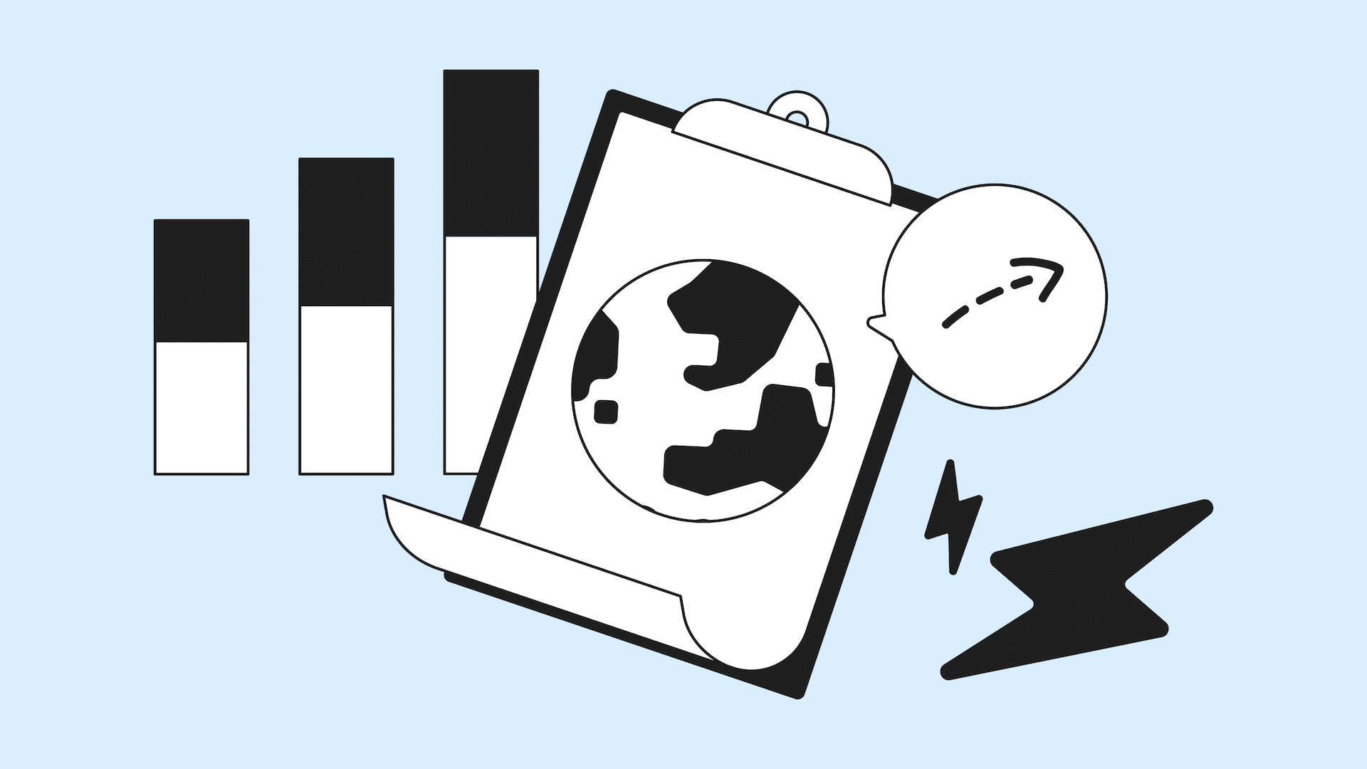 Illustration of a team struggling with a tangled mess of wires representing technology limitations hindering progress.
